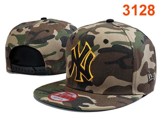 New York Yankees Camo Snapback Hat PT 0528